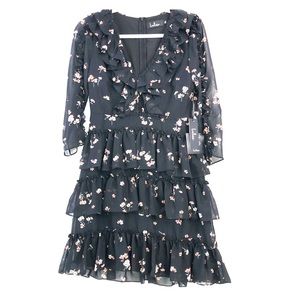 Long Sleeve Ruffled Dress